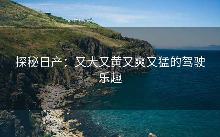 探秘日产：又大又黄又爽又猛的驾驶乐趣