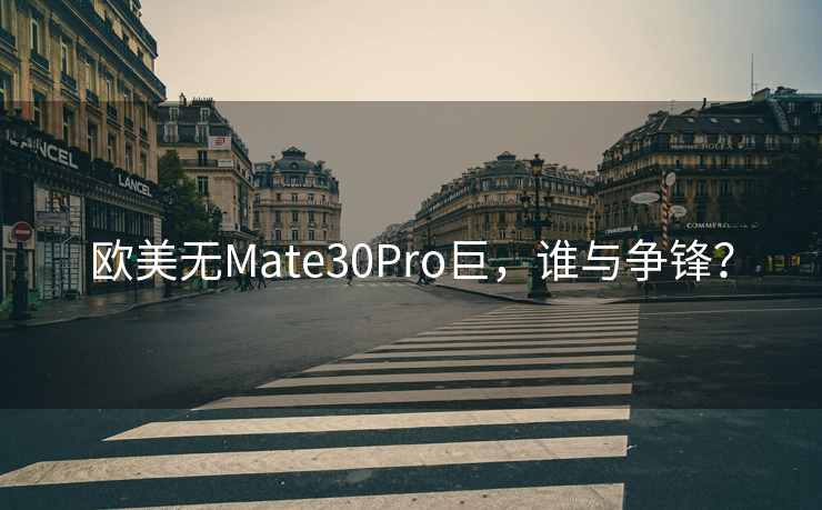 欧美无Mate30Pro巨，谁与争锋？