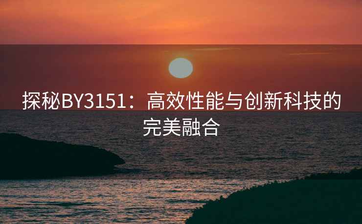 探秘BY3151：高效性能与创新科技的完美融合